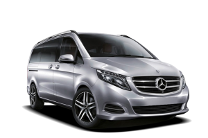 Mercedes Vito for Transfers across Croatia in metallic silver color.